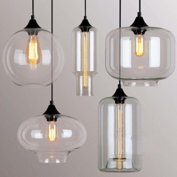 contemporary glass pendant lights