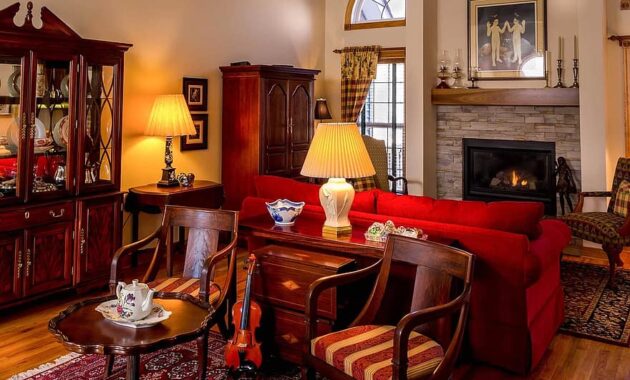 living room family room great room antique furniture interior design staging fireplace chairs sofa