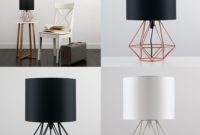 metal retro geometric table lamp