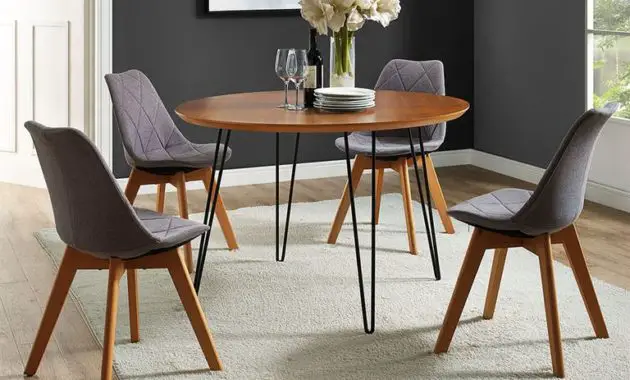 modern round dining table