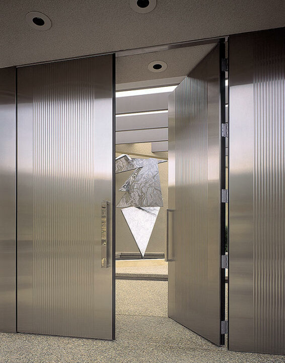 modern stainless steel design doors ideas