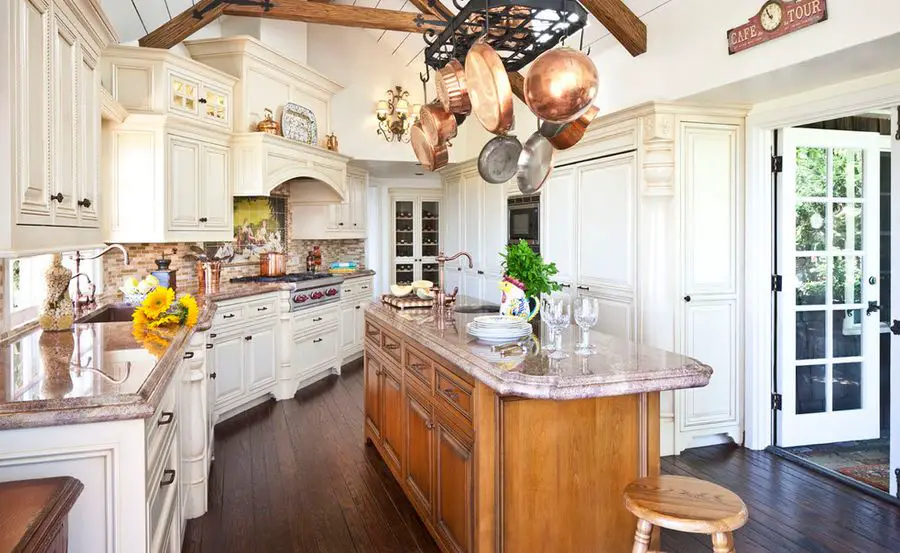 open concept vintage kitchen