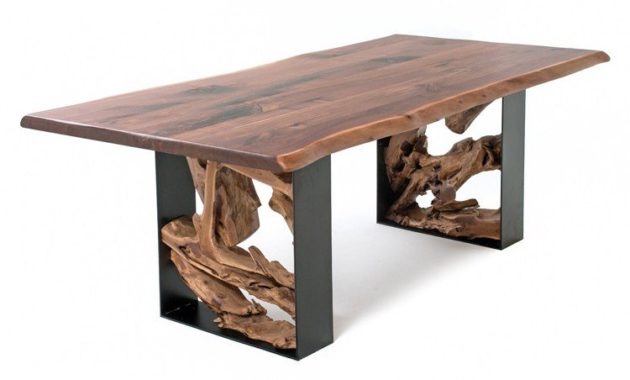 steel and wood table ideas