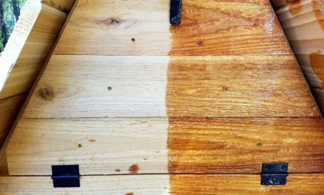 tung oil on wooden furniture