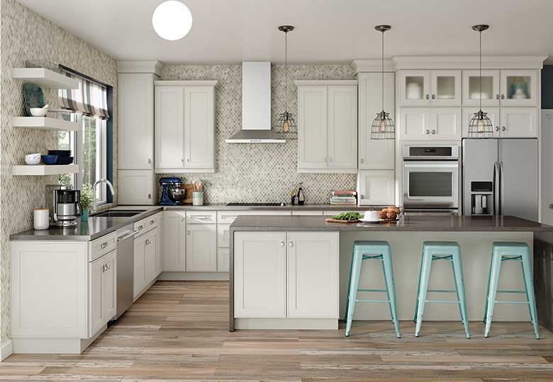 white cabinets with wooden floor ideas