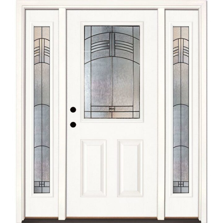 white fiberglass door