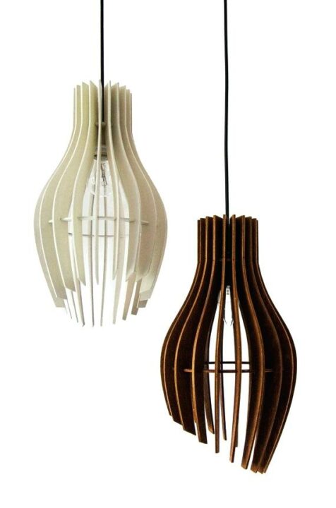 wooden pendant light