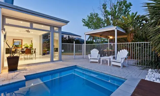 alfresco dining entertaining lifestyle kitchen living pool water luxury