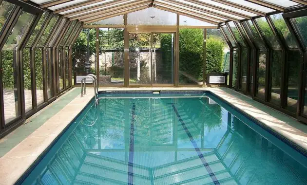 heated swimming pool water bathroom relax