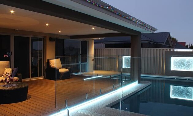 patio backyard decking pool lighting deck lighting luxury living