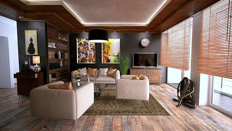 living room apartment house home design digital art architecture building