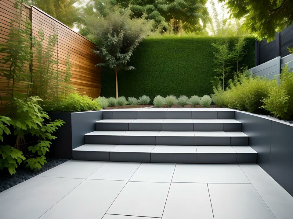 Backyard Concept with pavers