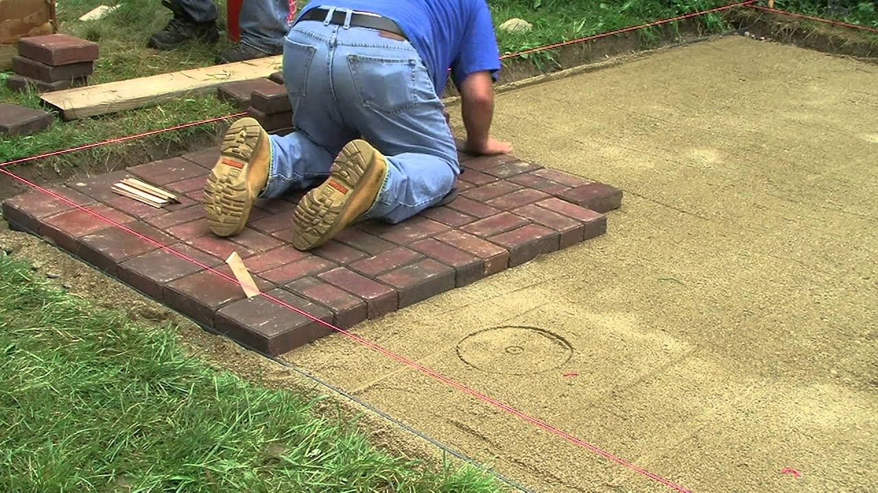 lay the pavers