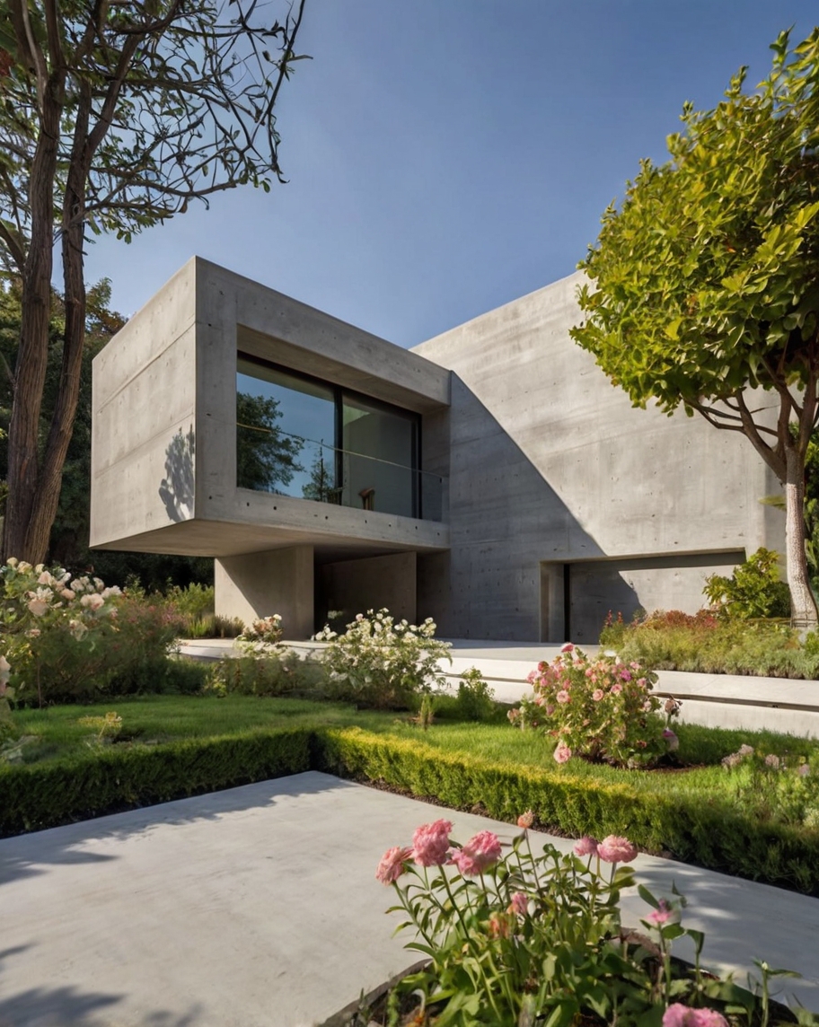 Default Minimalist concrete House with Elegant Gardens Ideas a 0 (1)