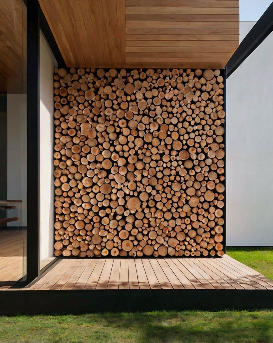 Default minimalist house with Creative Wood Yard art 0