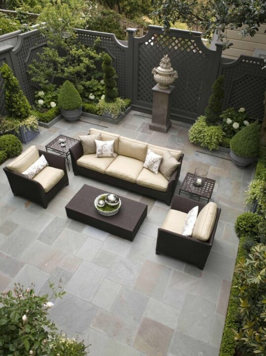 best sylish patio for front yard ideas