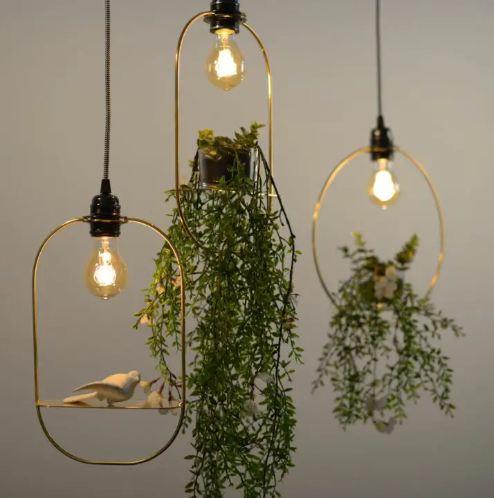 metal hanging lamp