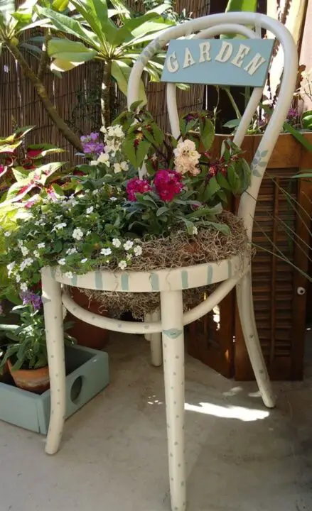 rustic planter decoration