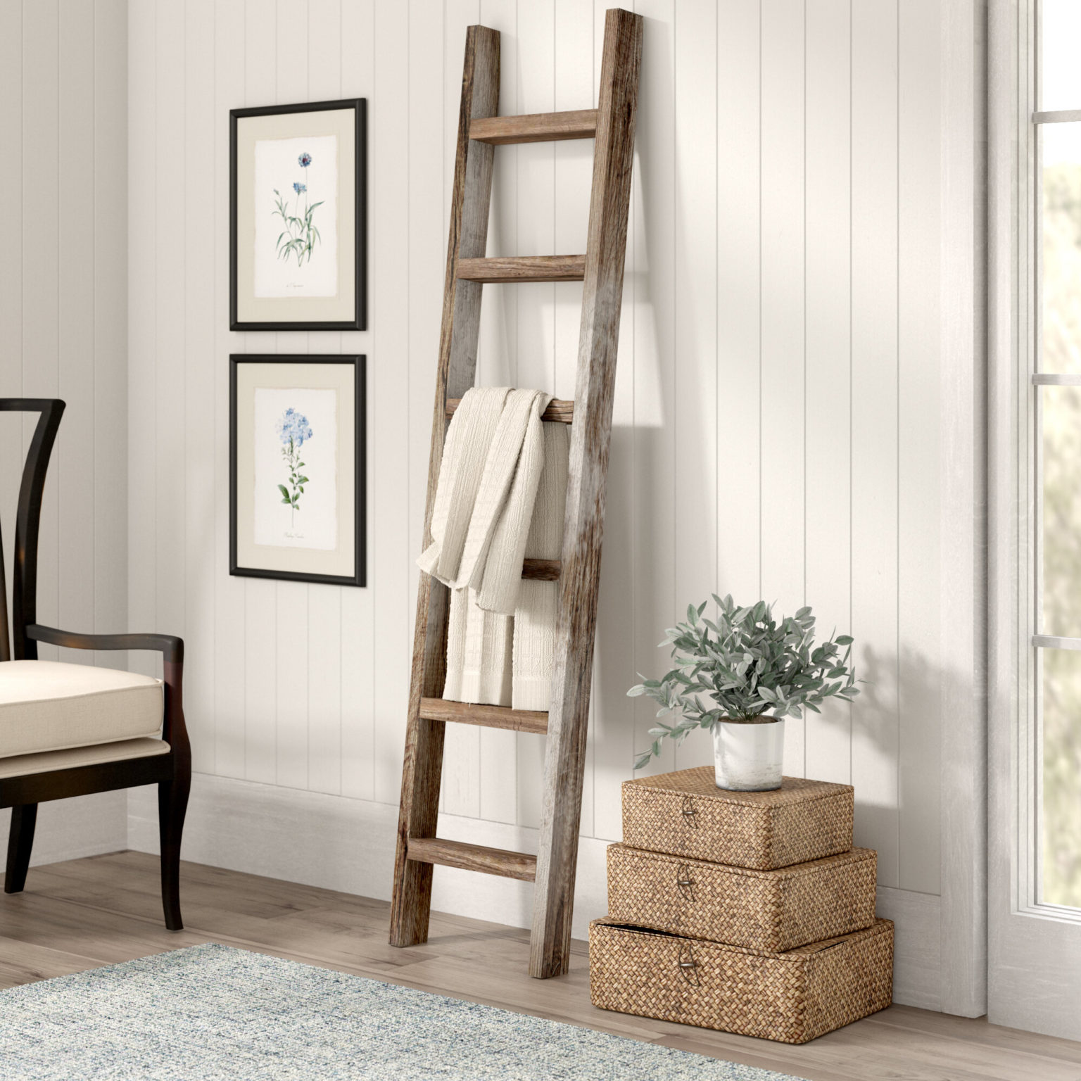 Rustic Decorative Ladder to Create the Nice Room Decorations