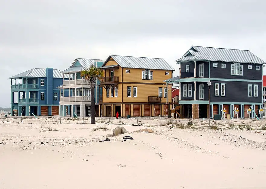 beach homes construction industry florida usa tropical climate multi family beach sand