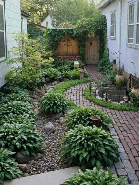 front yard landscaping ideas with rocks no grass