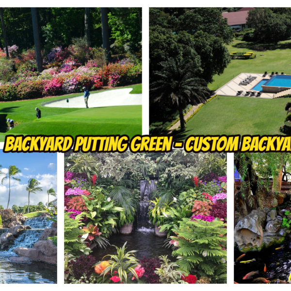 53 Backyard Putting Green and Custom Backyard Ideas