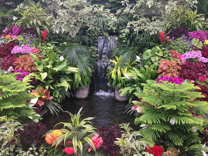 garden water landscape flowers colorful flowers garden waterfall pond water stream nature garden water landscape flowers colorful flowers garden waterfall pond water stream nature