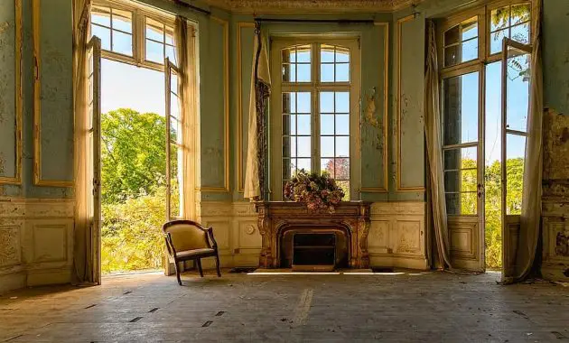 salon space room interior style lost places abandoned places architecture old