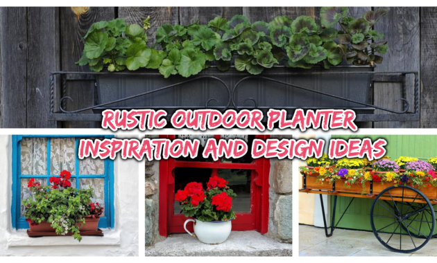 rustic outdoor planter 1