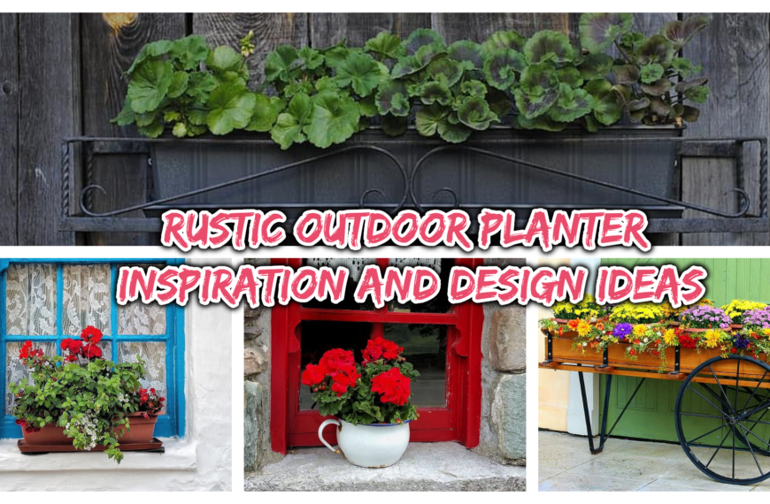 Rustic Outdoor Planter – 50 Best Vintage Garden Ideas You’ll Love