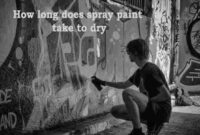 How long does spray paint take to dry Jonathan ford