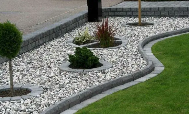 Georgeous Front yard Rock Garden Ideas