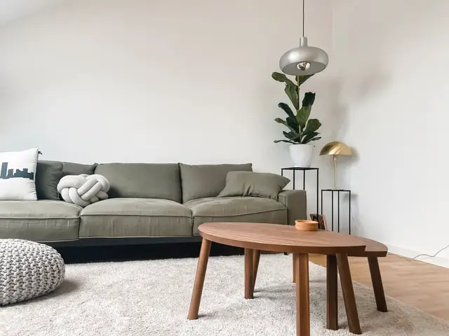 living room with gold lamp inspiration