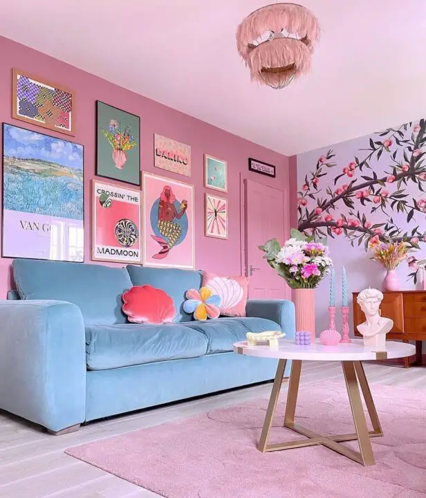 Beautiful Pink Living Room Ideas - Home Decor