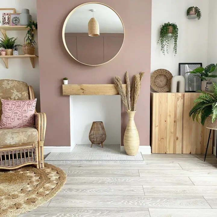 pinky furniture with wooden accessories ideas