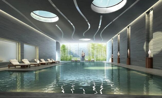 interior swimming pool rendering visualization architecture visualization 3d architectural visualization landscape building