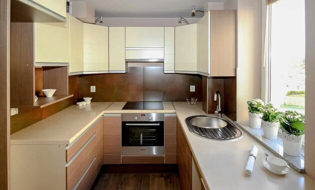 kitchen kitchenette apartment room house residential interior interior design decoration comfortable apartment