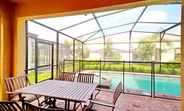 pool patio backyard vacation relax sunroom