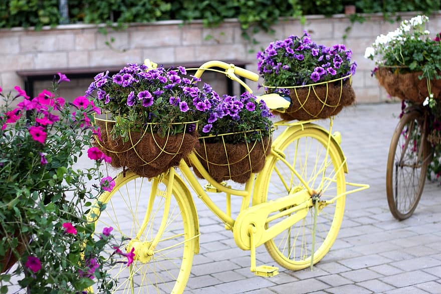 bike floral bike dubai miracle garden flower bicycle decoration outdoor artistic garden