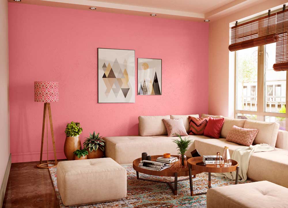 pink color wall inspiration