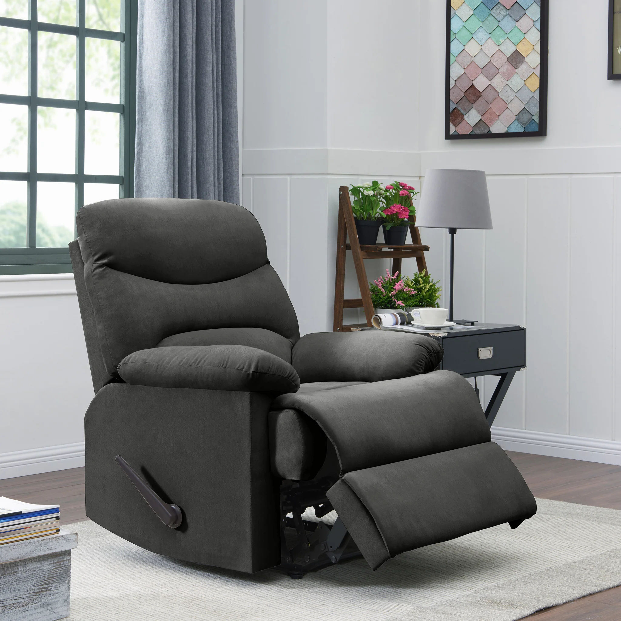 Domesis Renu Leather Wall Hugger Power Lift Chair Recliner