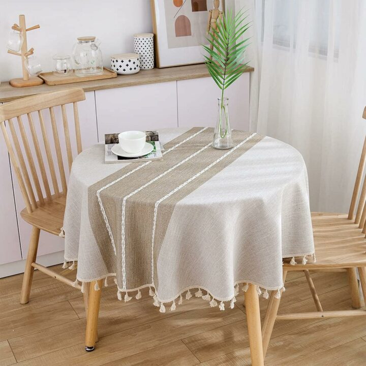 Lipo Rustic Table Clothes for Round Tables Waterproof