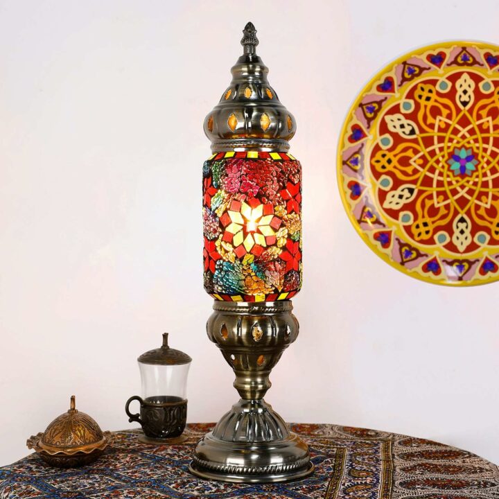 Moroccan turkish standing lamp