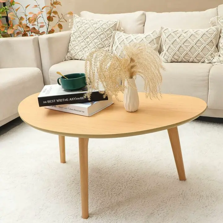 Oval coffee table