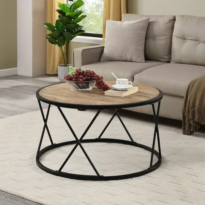 Reversible Top Wood Coffee Table