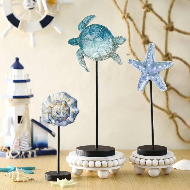 seashell decor for table