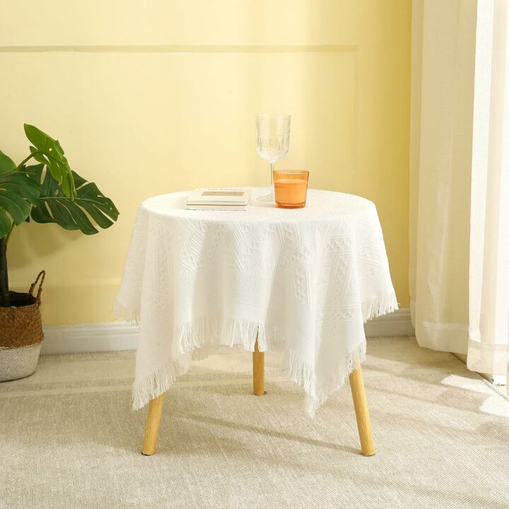 small round coffee table cloth