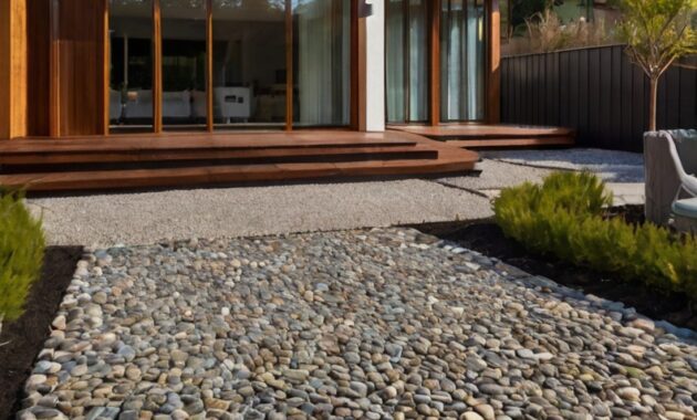 Stock Photography modern house with Permeable Driveway Paving 2 (4)