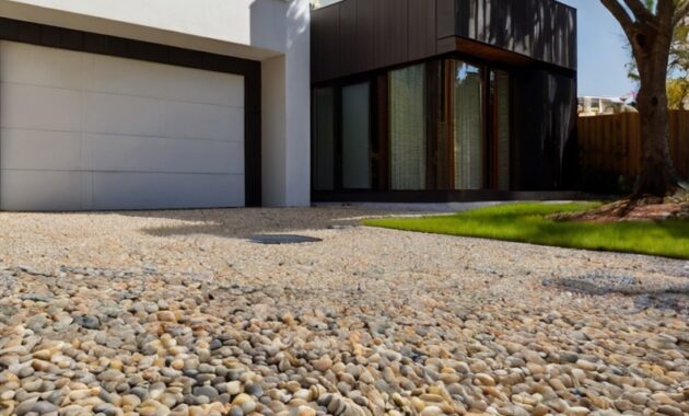 Stock Photography modern house with Permeable Driveway Paving 3 (4)