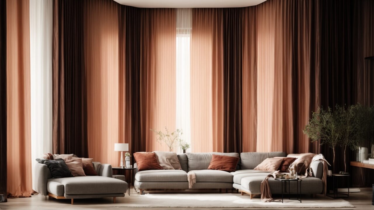 Default Curtains for minimalist soft bright and dark Living Ro 0